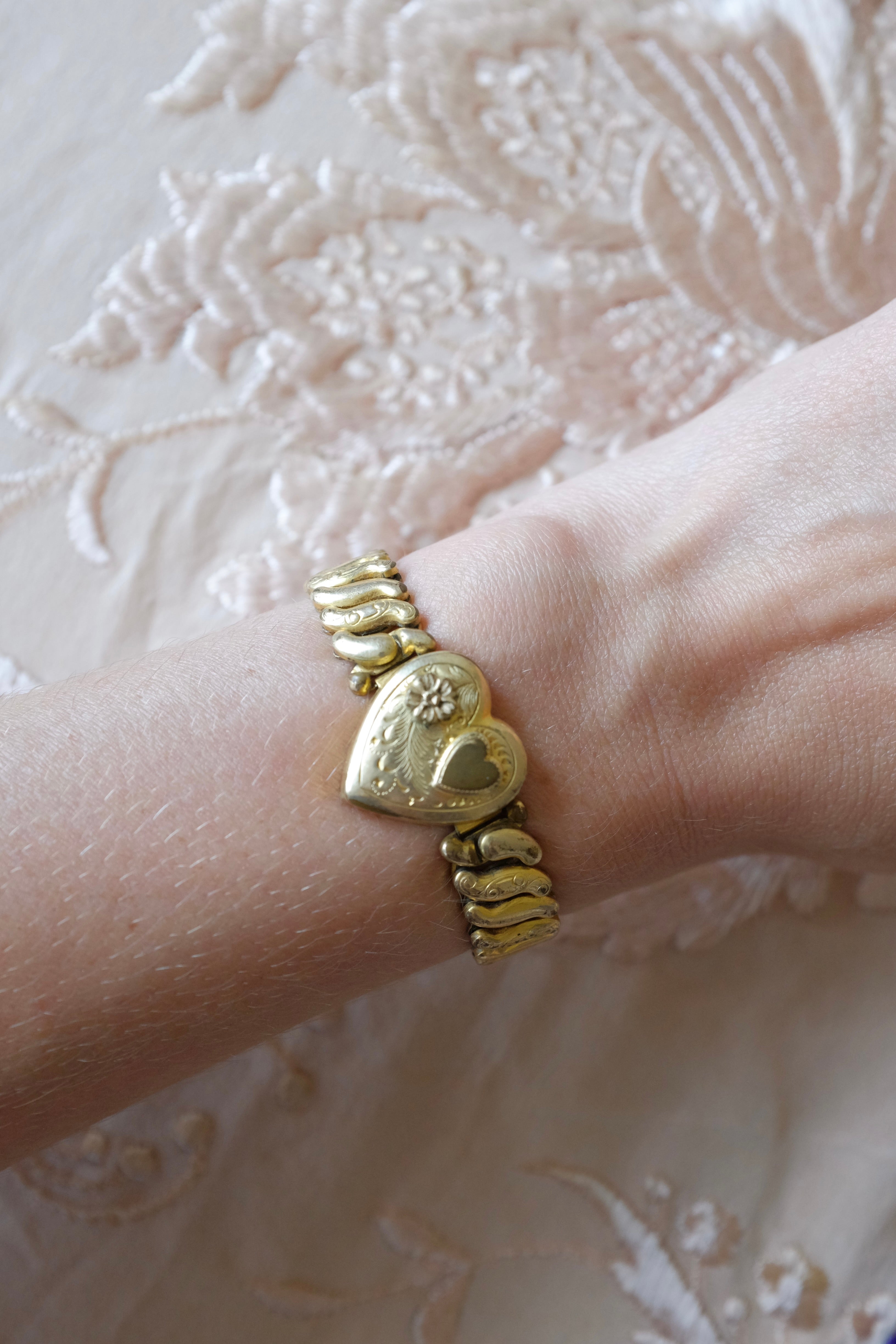 Vintage Gold Filled Sweetheart Bracelet