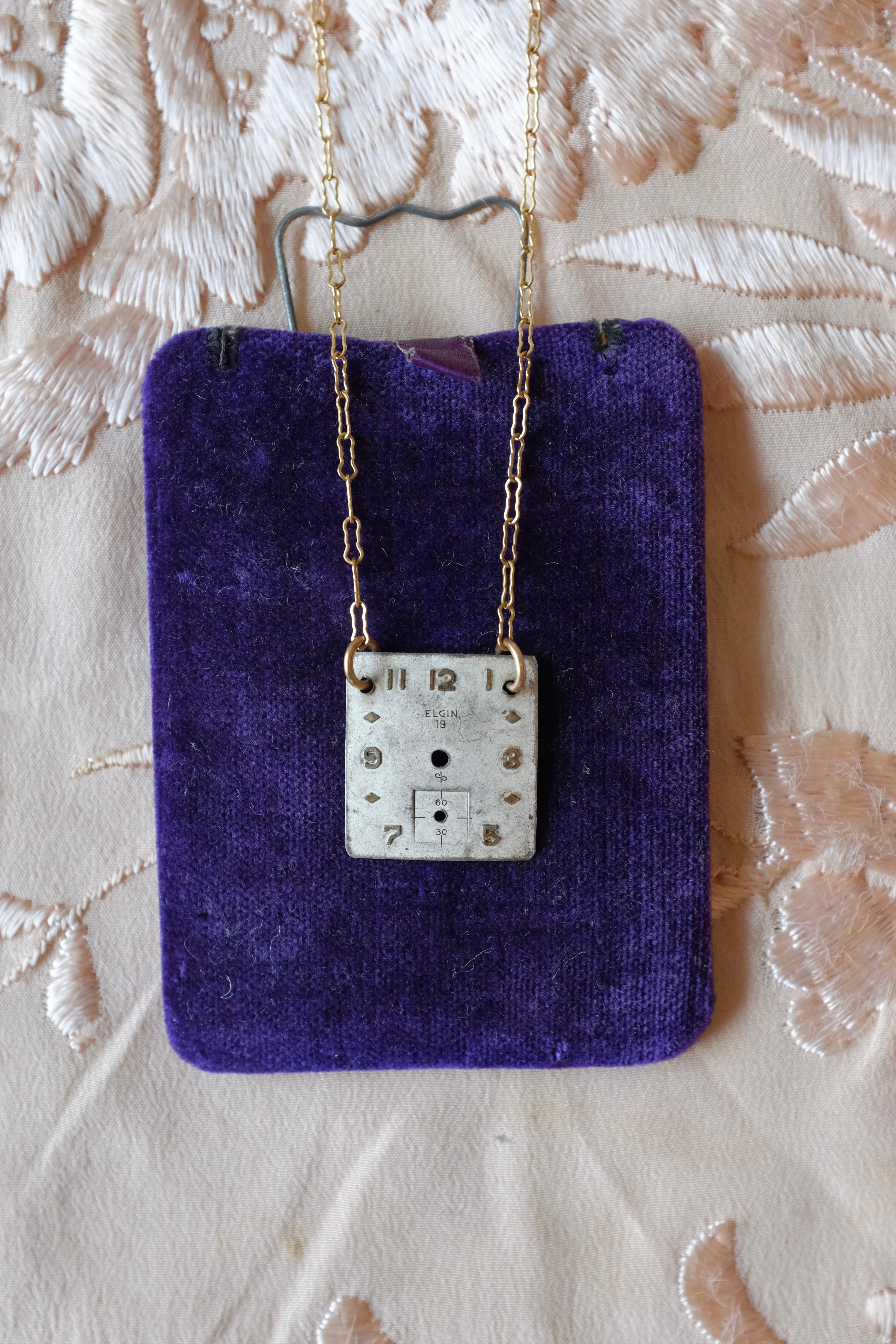 Vintage Watch Face Necklace