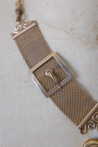 Antique Assym. Buckle Heart Locket Necklace