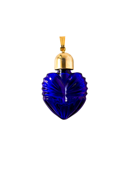 Vintage Cobalt Perfume Bottle Pendant