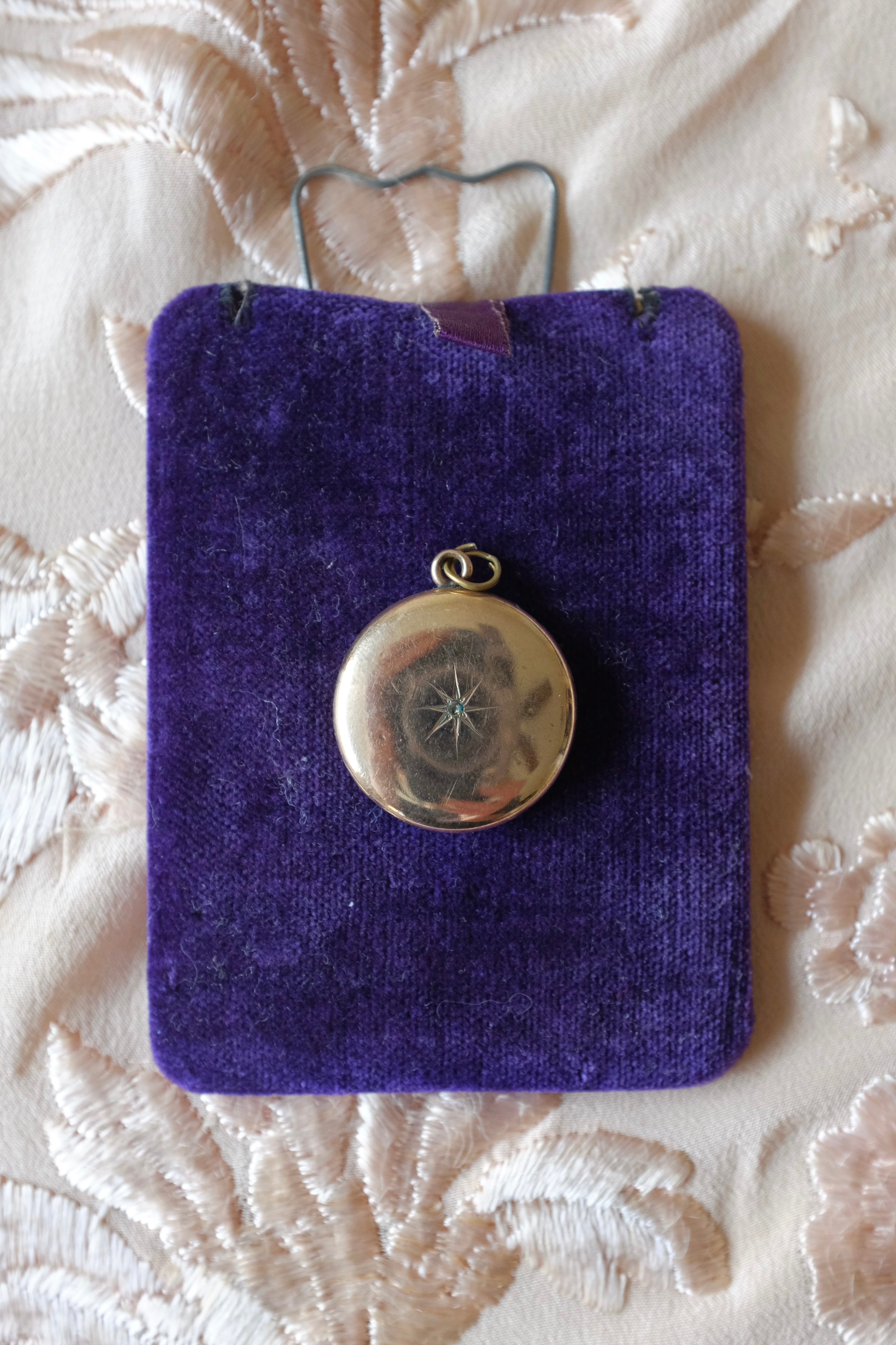 Antique Gold Filled Starburst Locket