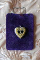 Vintage Sterling Silver Dual Heart Locket