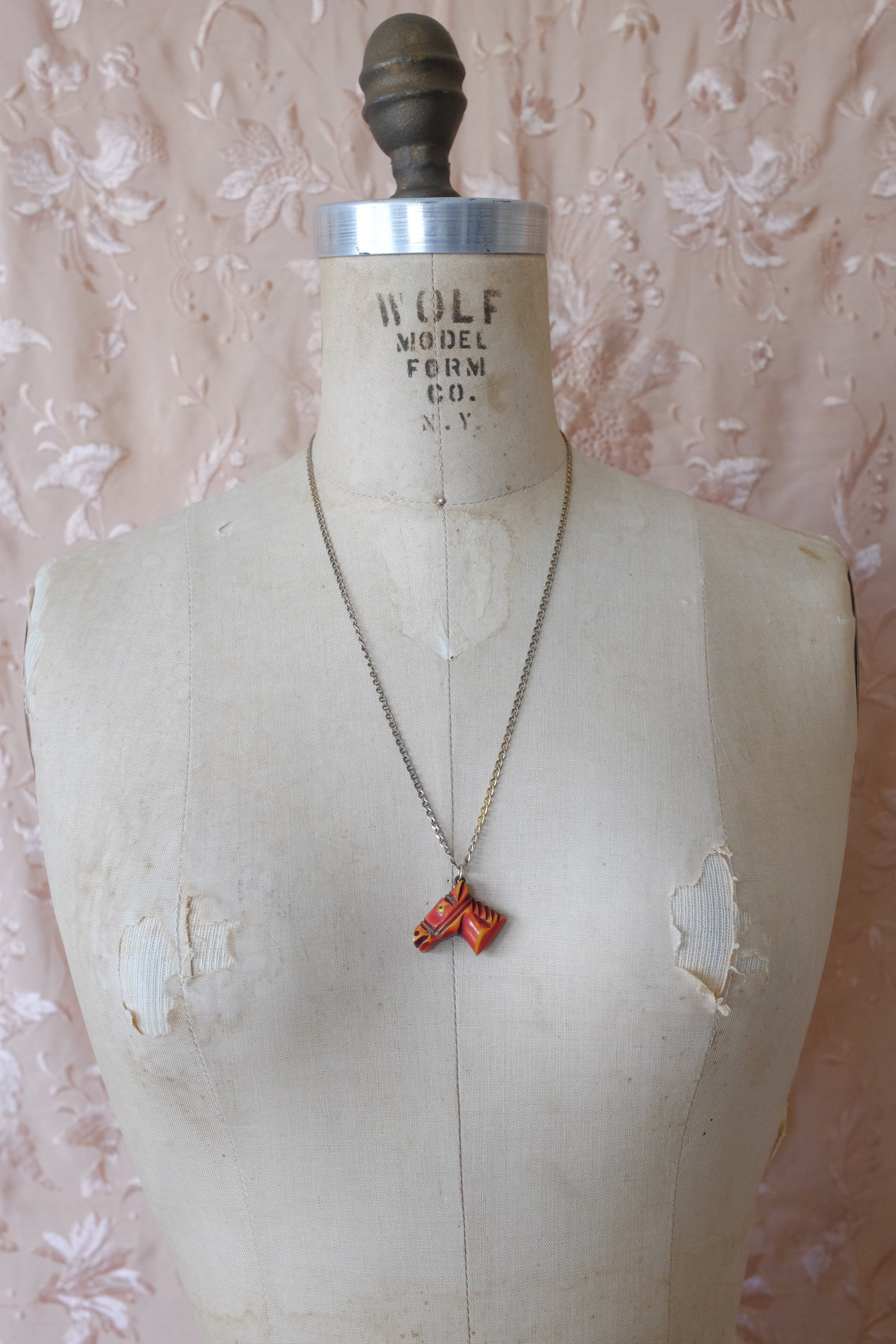 Bakelite Horse Head Necklace