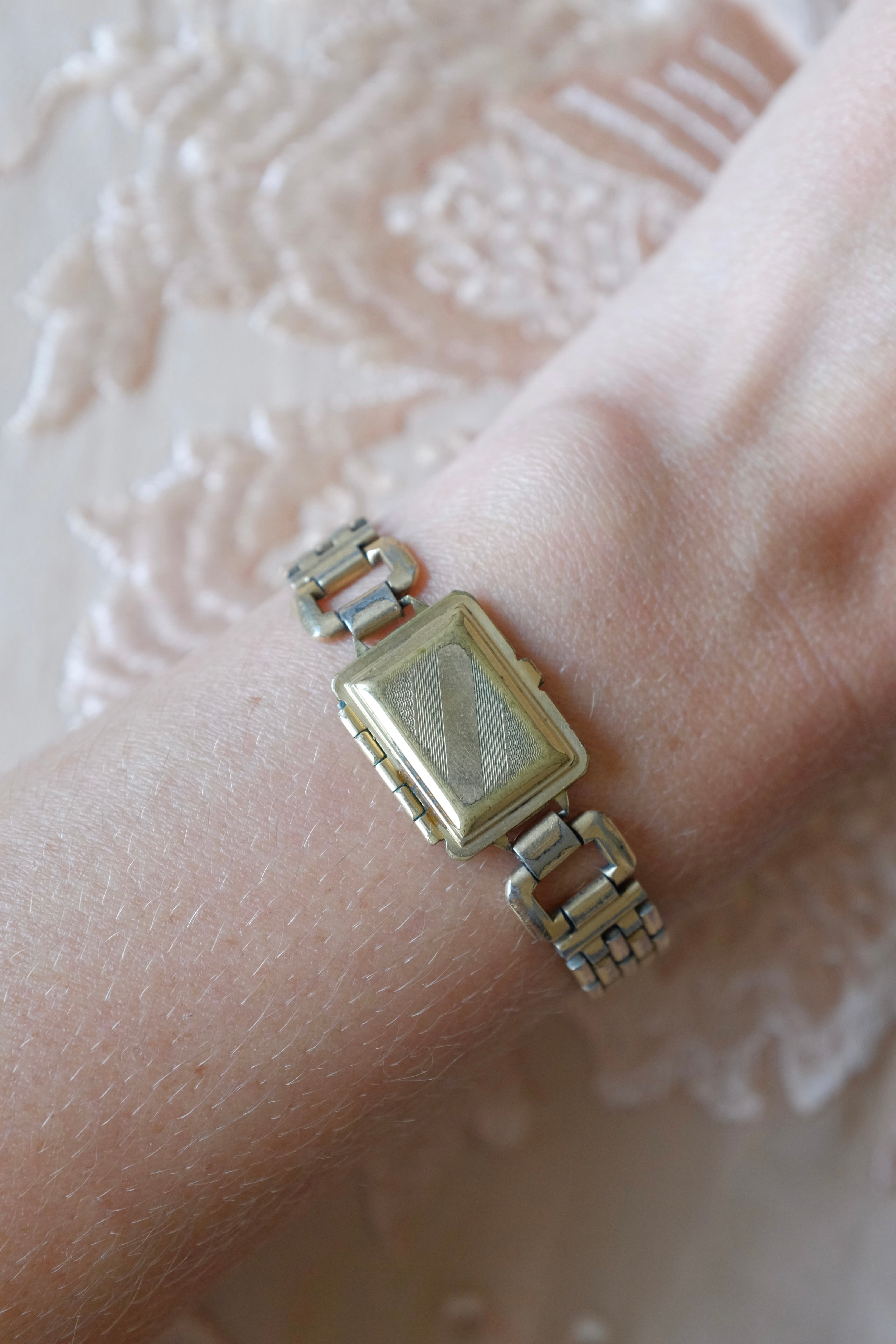 Vintage Gold Filled Locket Bracelet