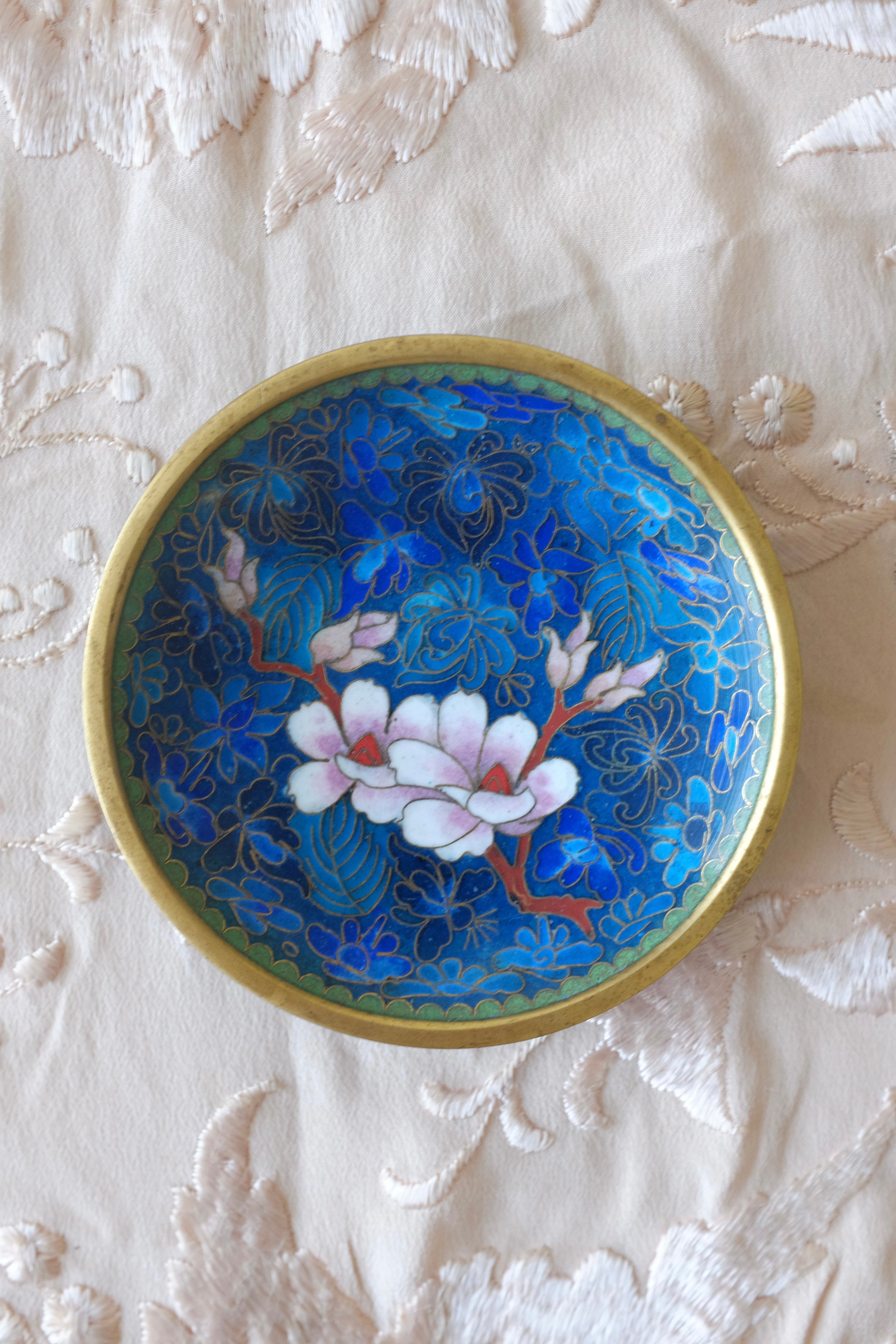 Vintage Cloisonne Trinket Dish