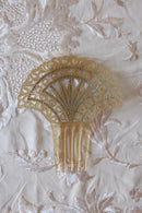 Vintage Art Deco Rhinestone & Celluloid Hair Comb