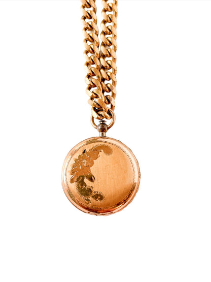 Pocket Watch Locket Necklace