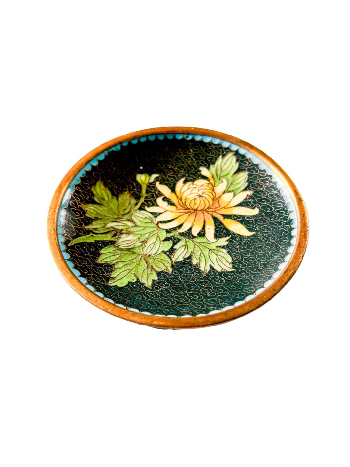 Vintage Cloisonne Trinket Dish